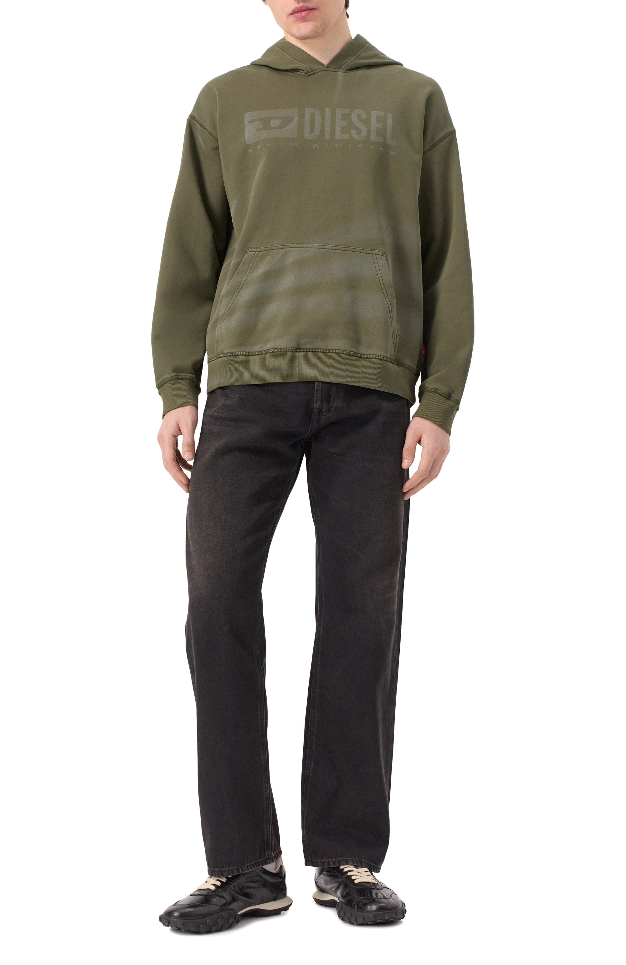 Хлопковое худи DIESEL, арт. A16429/0LJBT, фото 2
