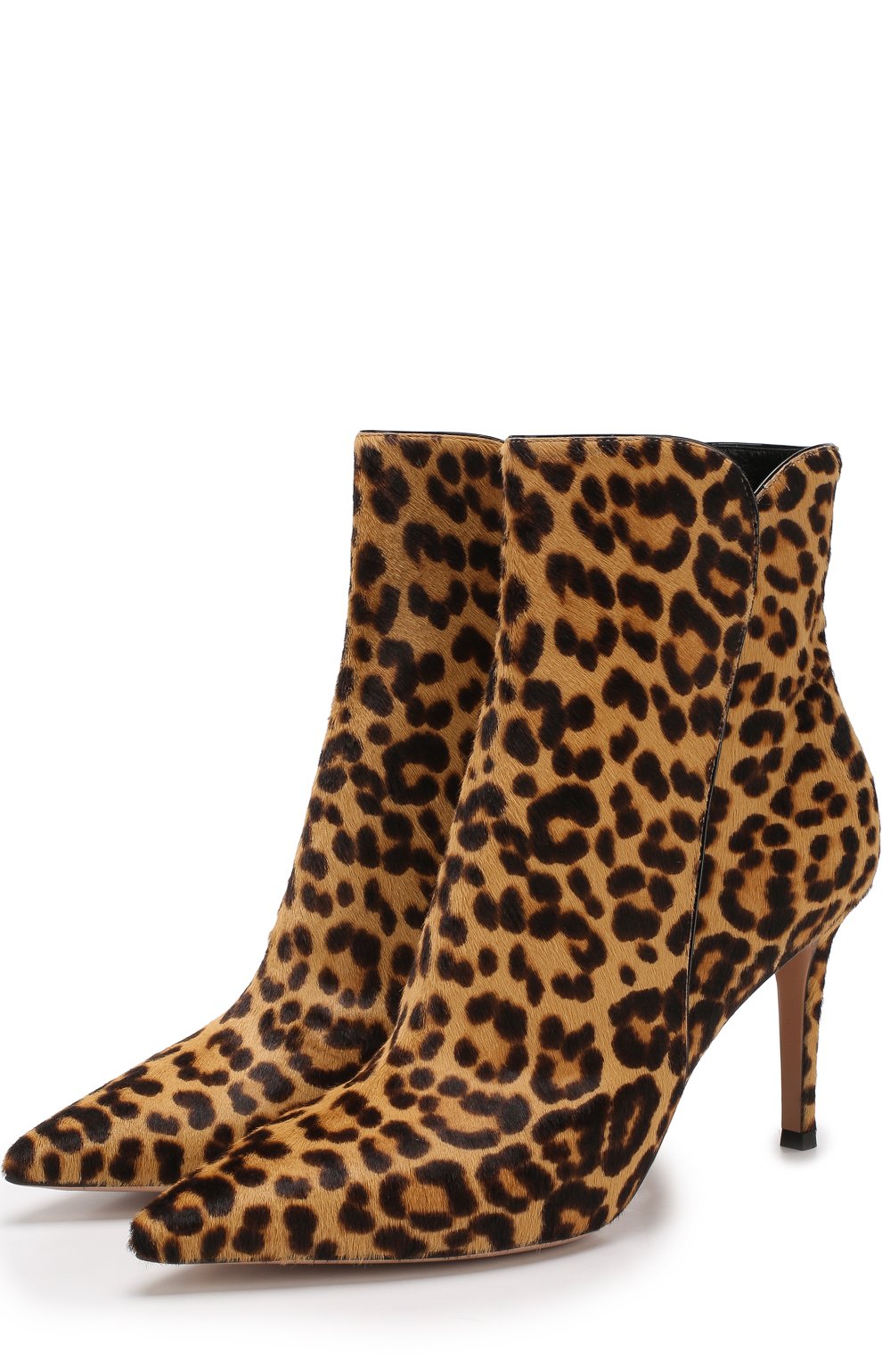 Ботильоны с отделкой из меха на шпильке GIANVITO ROSSI, арт. G70368.85RIC.XPVLPNE, фото 1