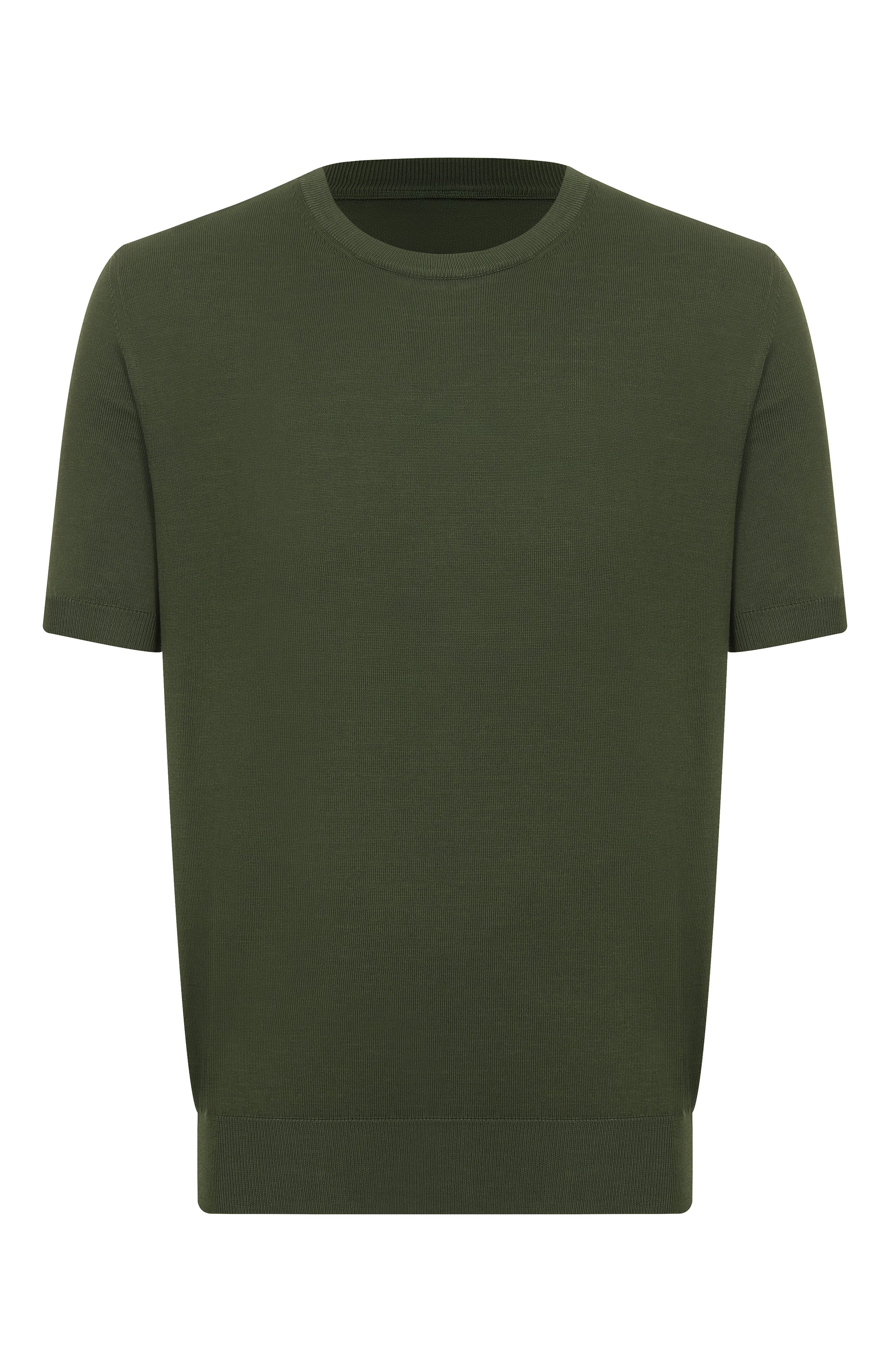 Хлопковый джемпер CANALI хаки цвета по цене 30900 руб., арт. C0719/MK00145, фото 1 Хлопковый джемпер CANALI, арт. C0719/MK00145, фото 1