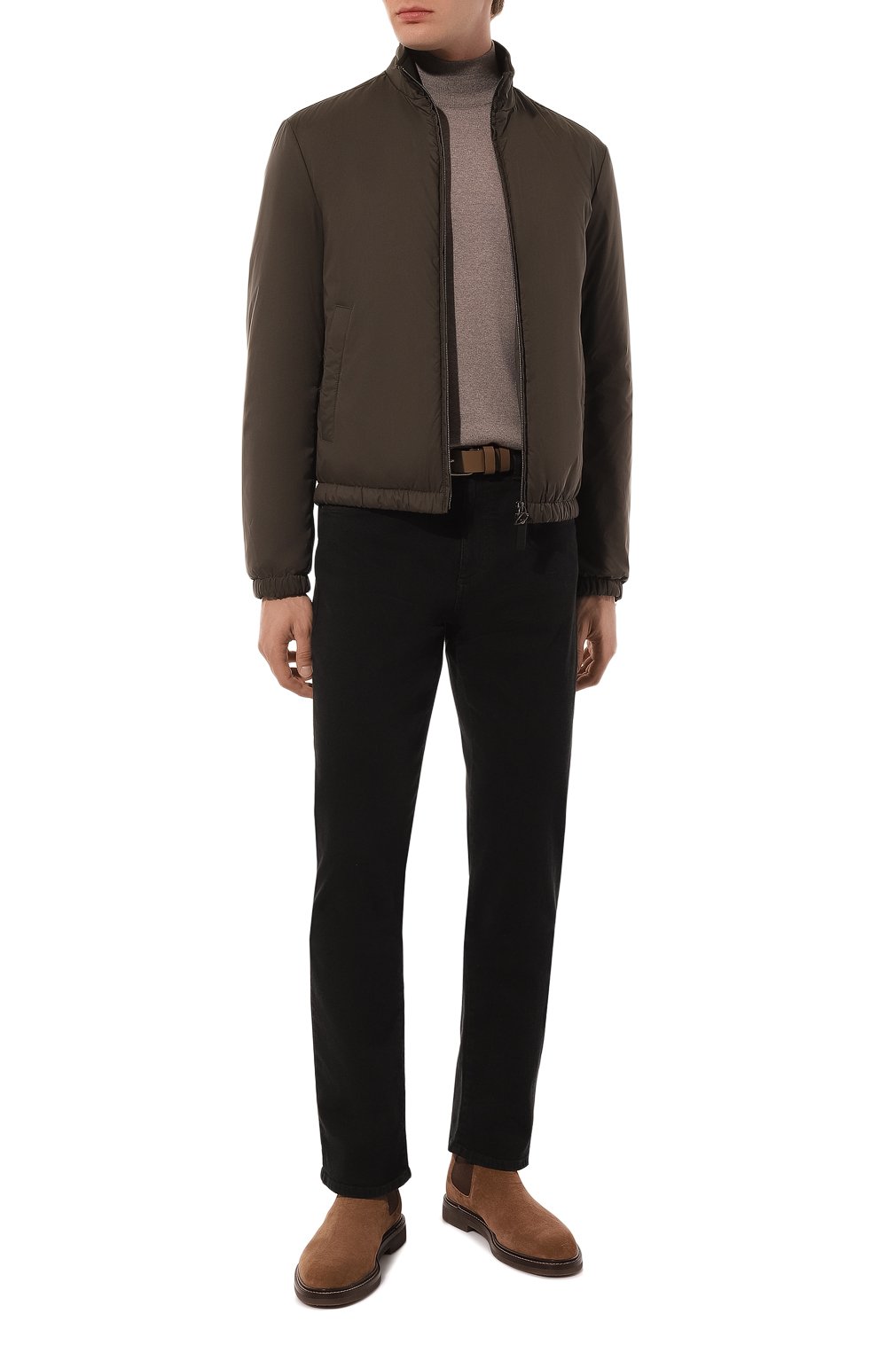 Бомбер CANALI хаки цвета по цене 99500 руб., арт. 040942/SG03005, фото 2 Бомбер CANALI, арт. 040942/SG03005, фото 2