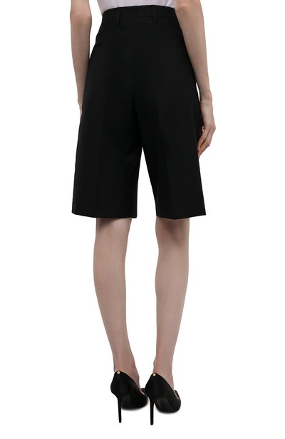 Шерстяные шорты DRIES VAN NOTEN черного цвета по цене 48100 руб., арт. 212-030974-3183, фото 4 Шерстяные шорты DRIES VAN NOTEN, арт. 212-030974-3183, фото 4
