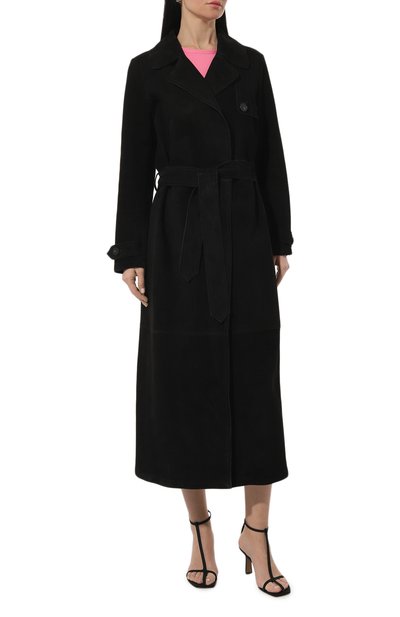 Замшевый тренч GIULIA GURMAN, арт. GG232027MD8BL, фото 3