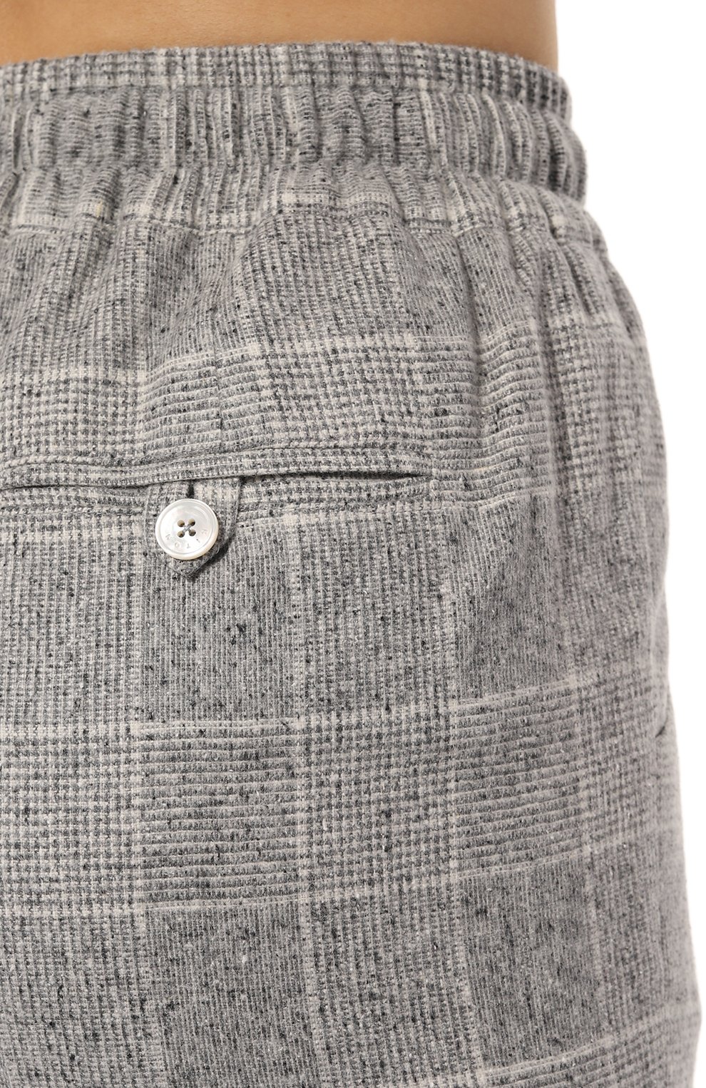 Брюки из шелка и шерсти KITON серого цвета по цене 161000 руб., арт. D53116K0541E02, фото 5 Брюки из шелка и шерсти KITON, арт. D53116K0541E02, фото 5