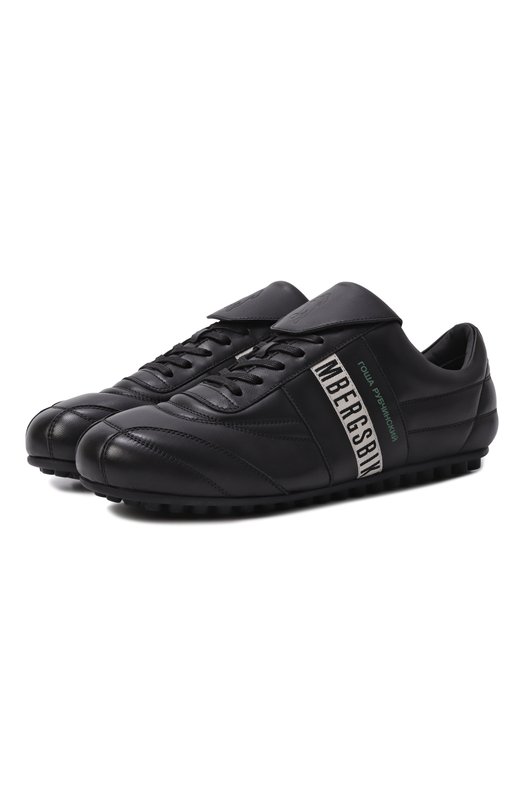 Кожаные кроссовки ГОША РУБЧИНСКИЙ х Bikkembergs ГОША РУБЧИНСКИЙ GRBKK Чёрный GRBKK