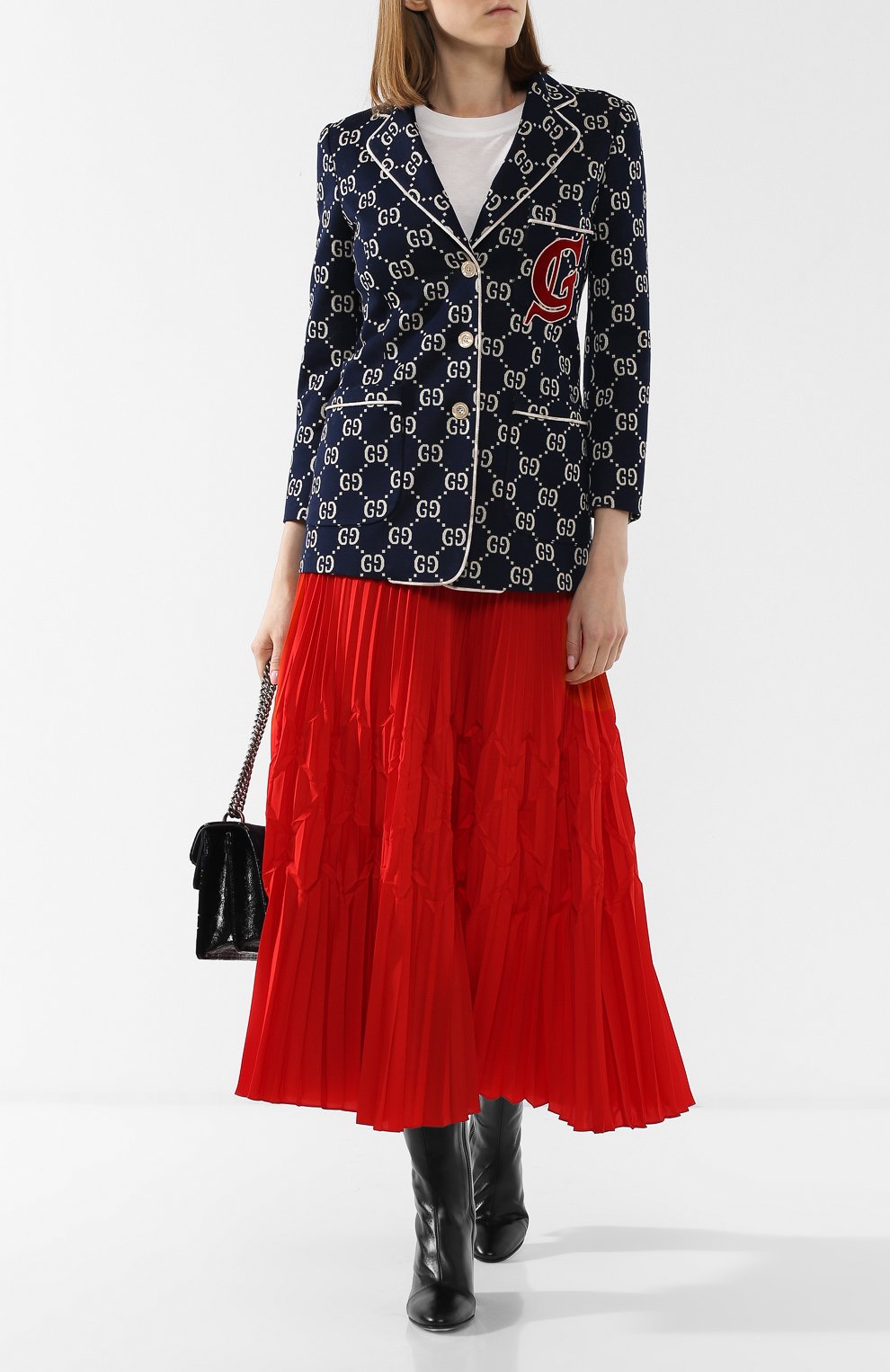 Хлопковый жакет с логотипом бренда GUCCI, арт. 516413/ZLK15, фото 2