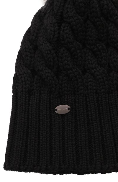 Шерстяная шапка mona с отделкой из соболя BLACK SABLE, арт. BS-24016, фото 4