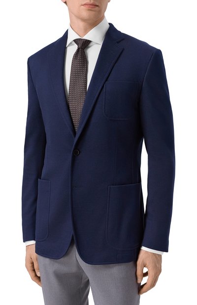 Пиджак из шелка и хлопка ZILLI, арт. L2T203M060530011U, фото 4