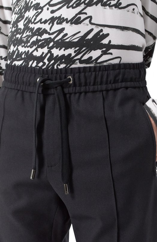 Брюки из шерсти и хлопка Dolce & Gabbana GYACET/GI585 Чёрный  GYACET/GI585 Фото 5