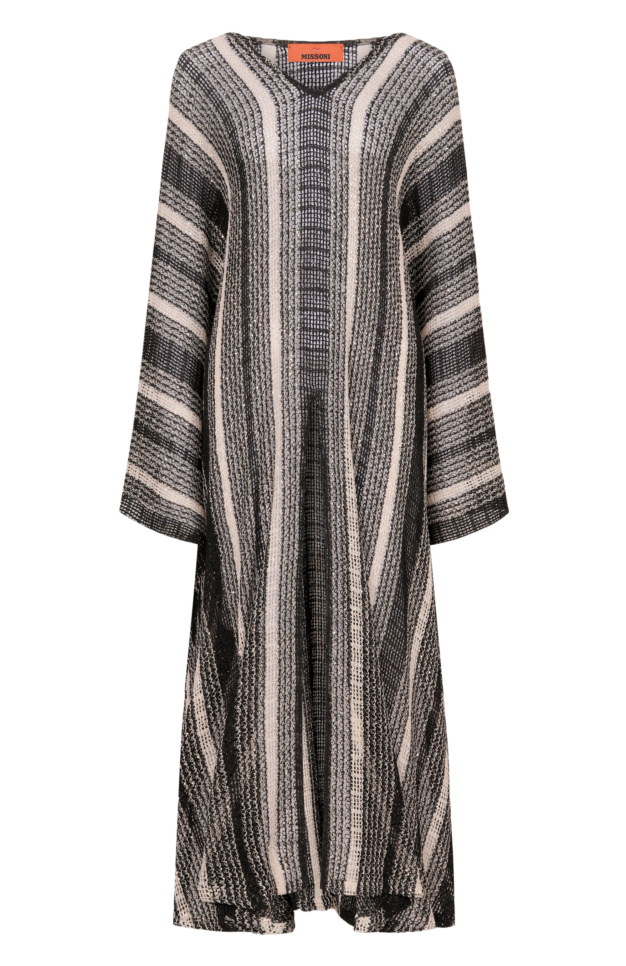 Туника MISSONI черно-белого цвета по цене 199000 руб., арт. MS26SQ2F/BV00J7, фото 1 Туника MISSONI, арт. MS26SQ2F/BV00J7, фото 1
