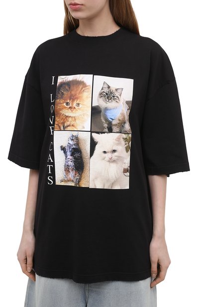 Хлопковая футболка BALENCIAGA, арт. 641532/TJVG8, фото 3