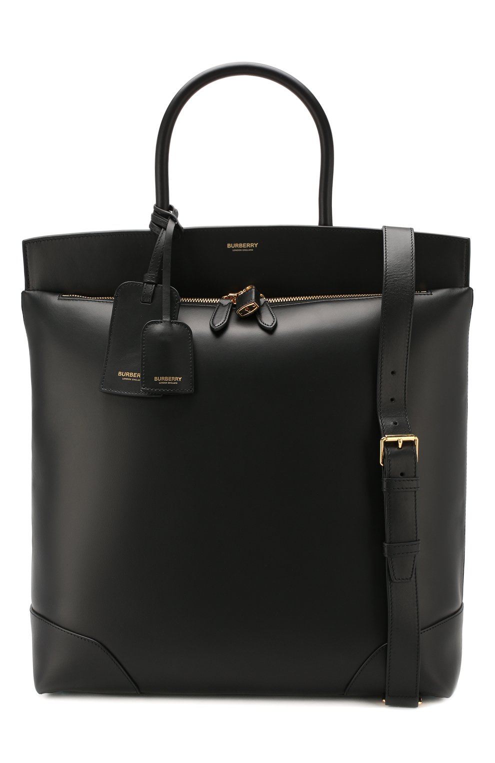 Кожаная сумка-тоут society BURBERRY, арт. 8020970, фото 6