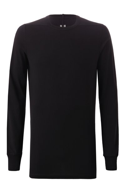 Мужская хлопковый лонгслив RICK OWENS, арт. RU01E5266/JA