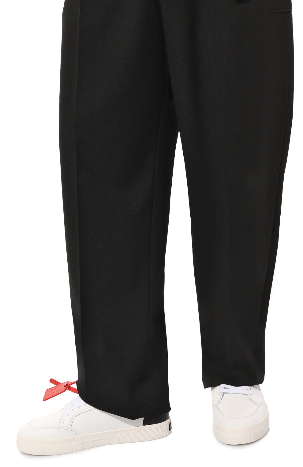 Кожаные кеды new low vulcanized OFF-WHITE, арт. 0MIA293S24LEA001, фото 3