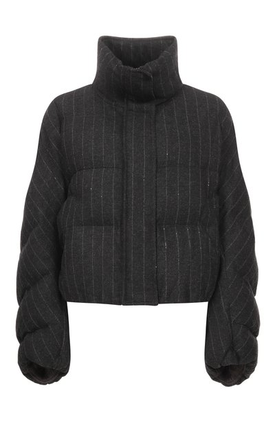 Женский пуховик из шерсти и вискозы BRUNELLO CUCINELLI, арт. MG5767484