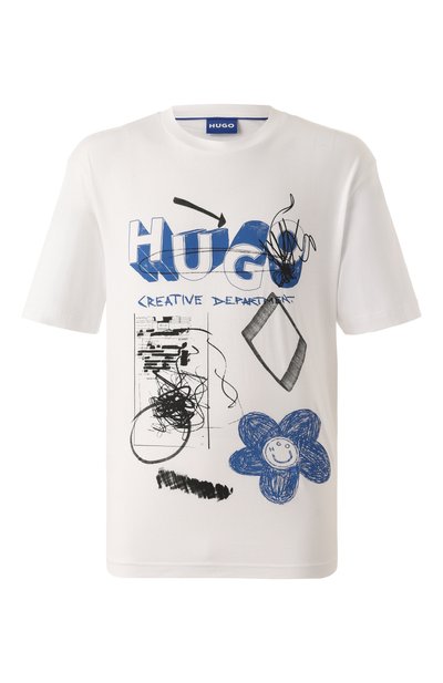 Мужская хлопковая футболка HUGO BLUE, арт. 50533529