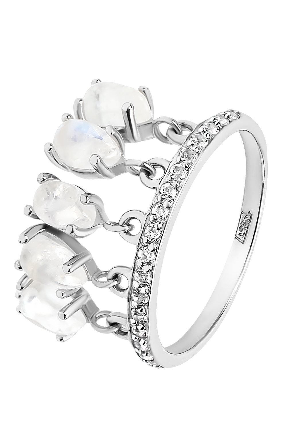 Кольцо water с лунными камнями MOONKA, арт. wt-tr-mns, фото 1