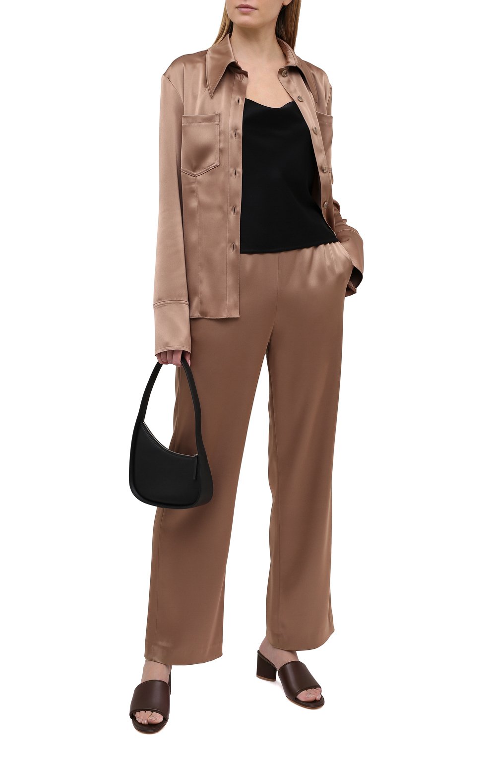 Брюки NANUSHKA, арт. TUPSA_SANDST0NE_SLIP SATIN, фото 2