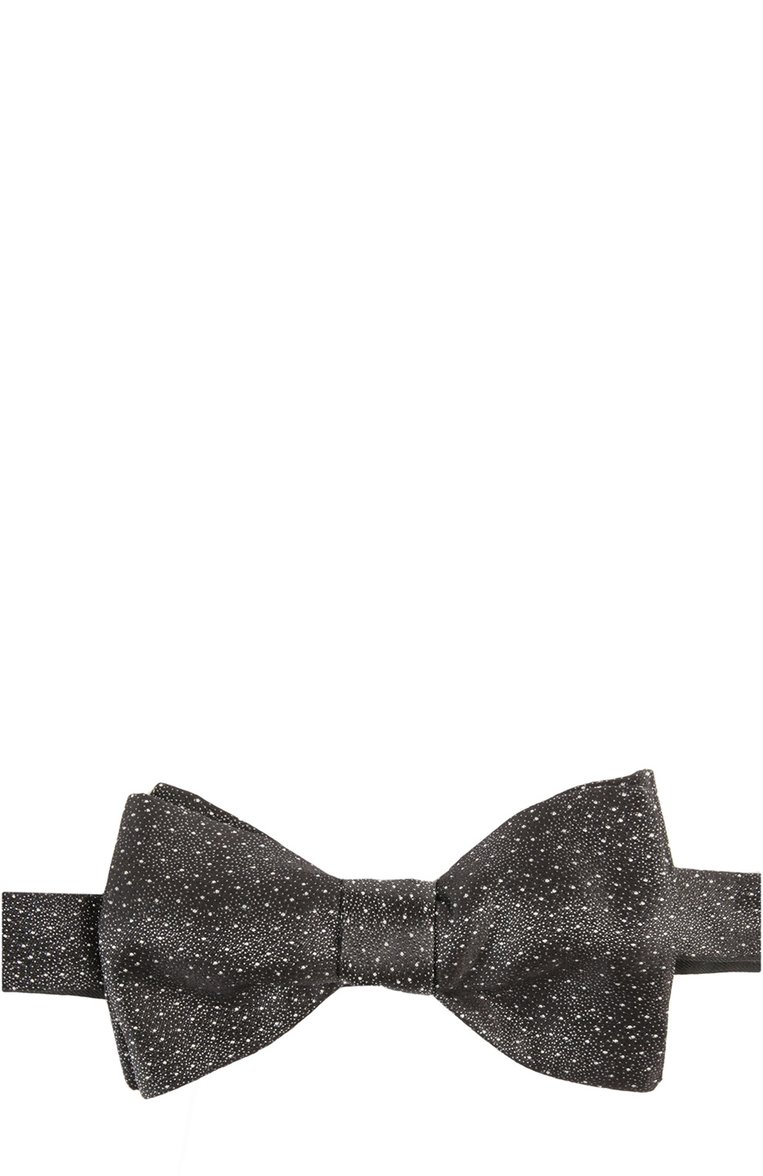 Мужской галстук-бабочка LANVIN черного цвета, арт. 2355/B0W TIE | Фото 1 (Материал: Текстиль, Шелк; Статус проверки: Проверено, Проверена категория; Нос: Не проставлено)