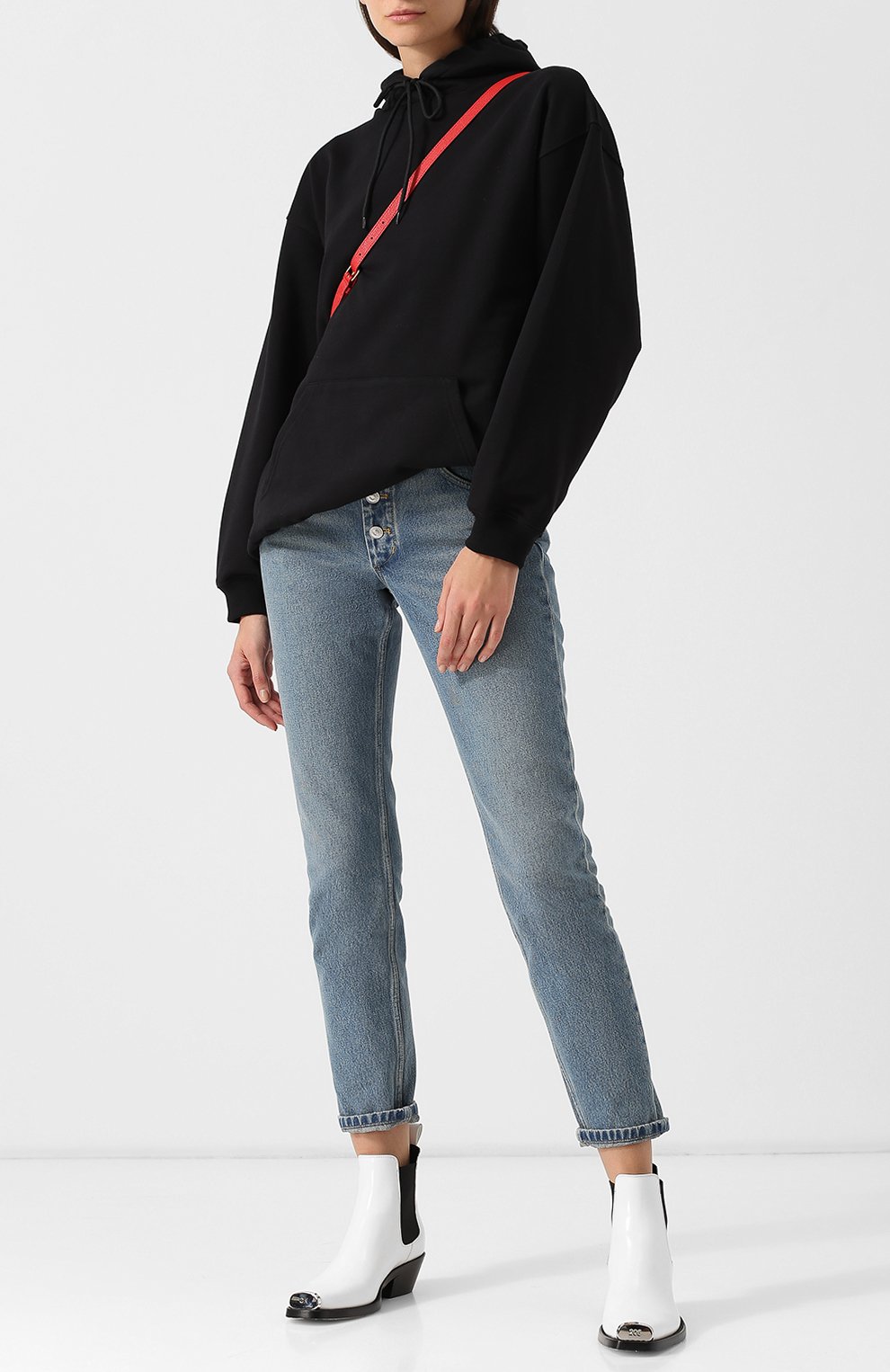 Хлопковая толстовка с капюшоном и логотипом бренда BALENCIAGA, арт. 518215/TAV37, фото 2