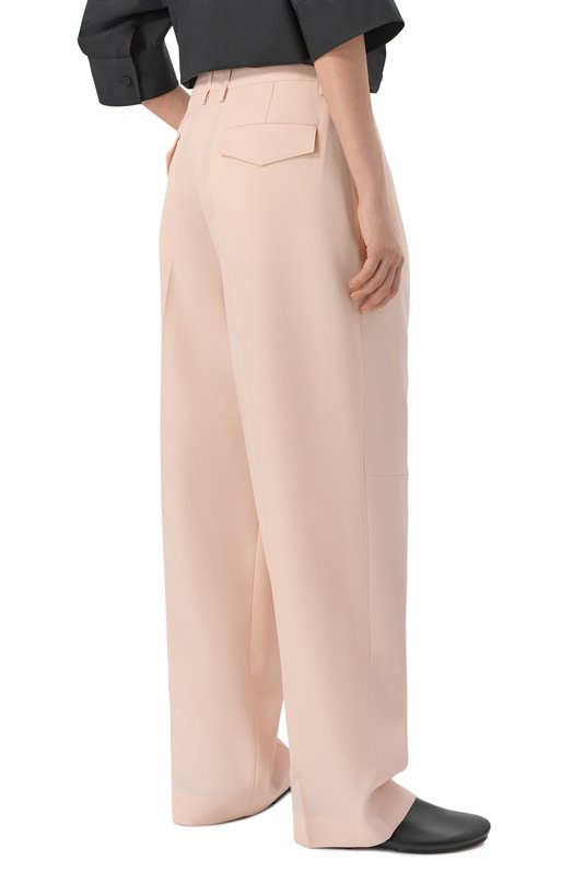 Шерстяные брюки Jil Sander J01KA0194/J40002 Розовый  J01KA0194/J40002 Фото 4