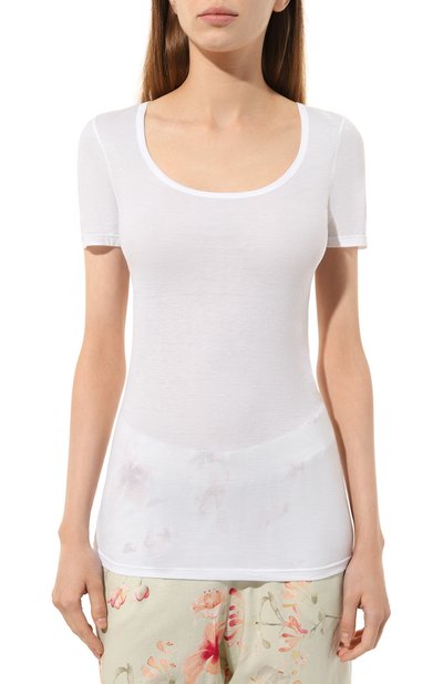 Хлопковая футболка HANRO, арт. 071345, фото 3