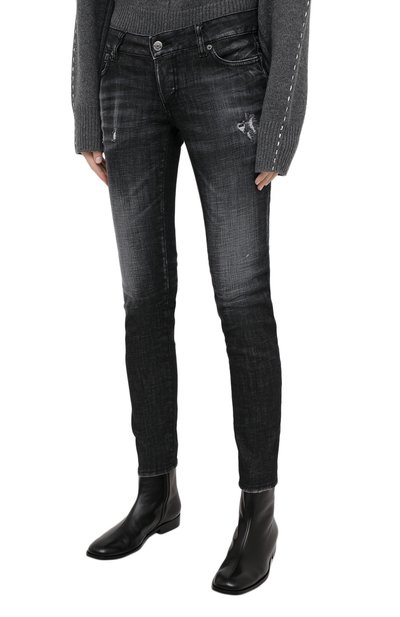 Джинсы DSQUARED2 темно-серого цвета по цене 53250 руб., арт. S75LB0432/S30357, фото 3 Джинсы DSQUARED2, арт. S75LB0432/S30357, фото 3