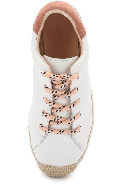 Кожаные эспадрильи на шнуровке MAISON MANGOSTAN, арт. GUARANA/PYTH0N-EFFECT LEATHER, фото 4