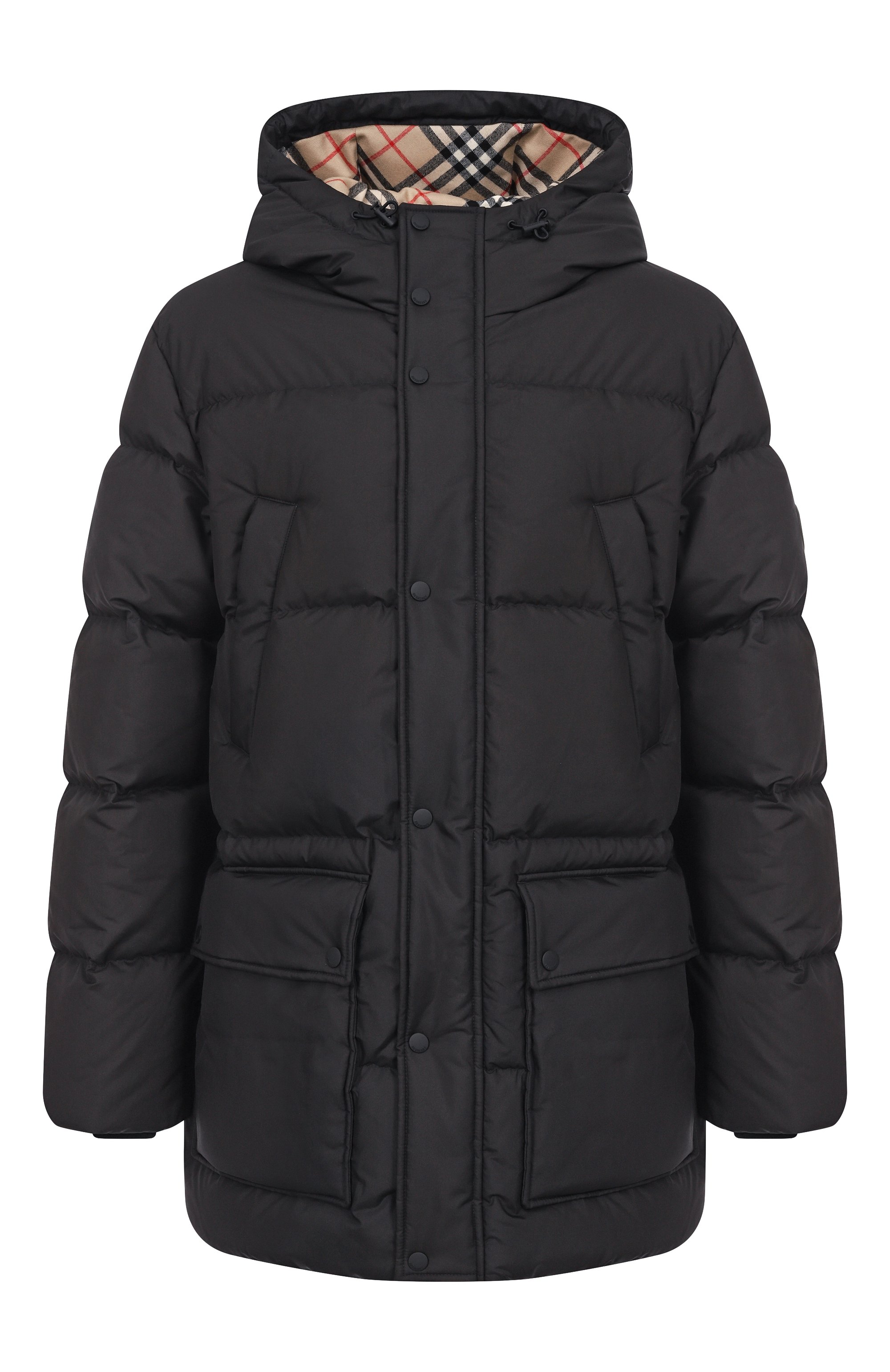 Пуховик BURBERRY черного цвета по цене 275500 руб., арт. 8110360, фото 1 Пуховик BURBERRY, арт. 8110360, фото 1