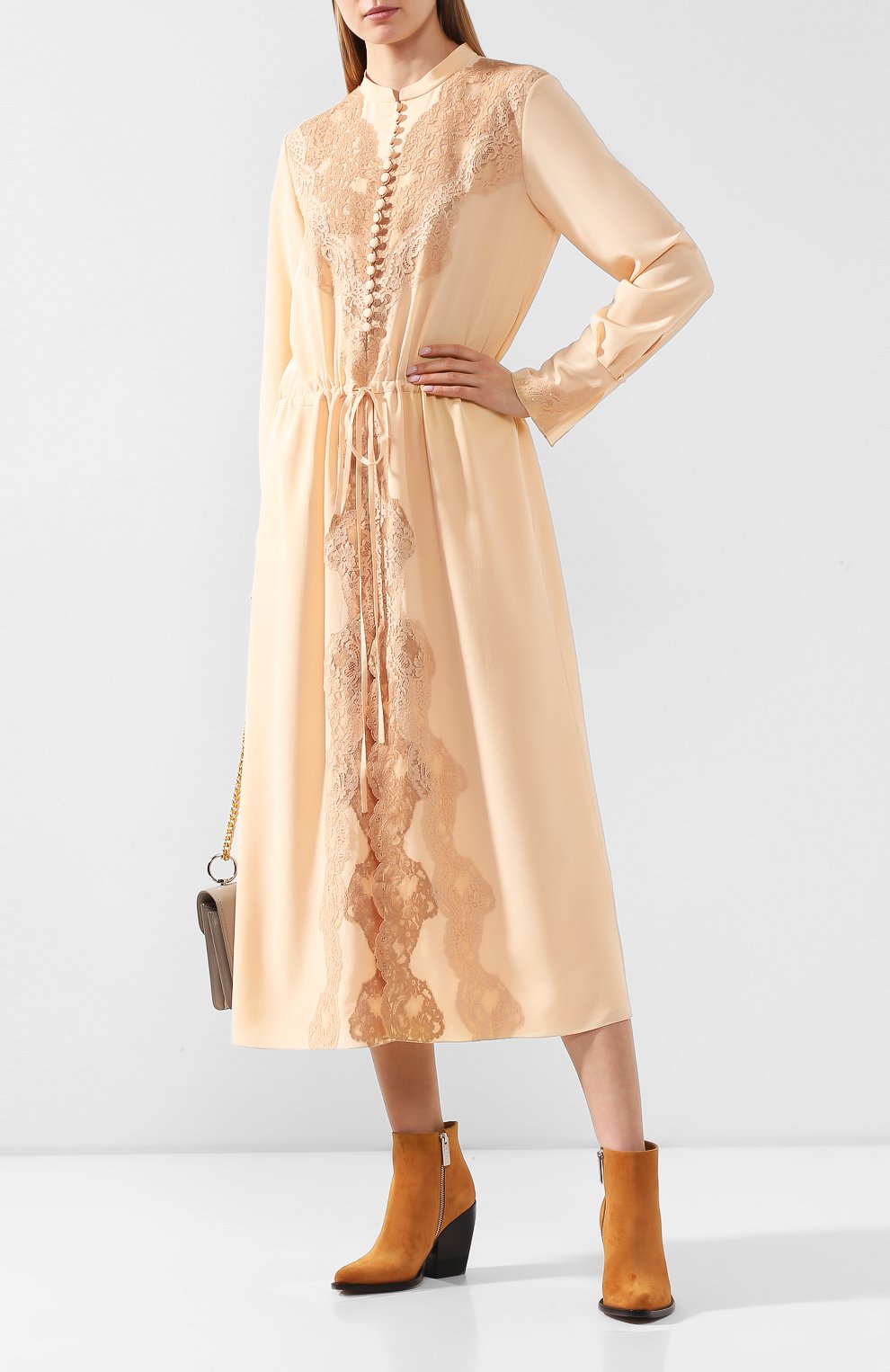 Шелковое платье CHLOÉ, арт. CHC20SR093004, фото 2