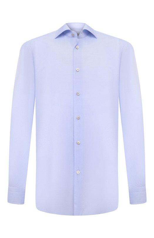 Хлопковая сорочка Kiton UCIH06145 Голубой UCIH06145