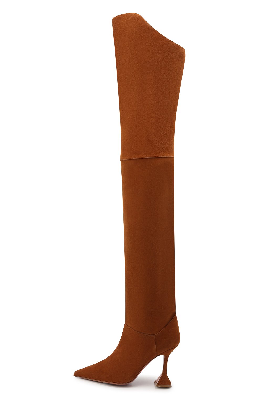 Замшевые ботфорты iman AMINA MUADDI, арт. IMANTIGHHIGH/SUEDE/CAMEL, фото 3