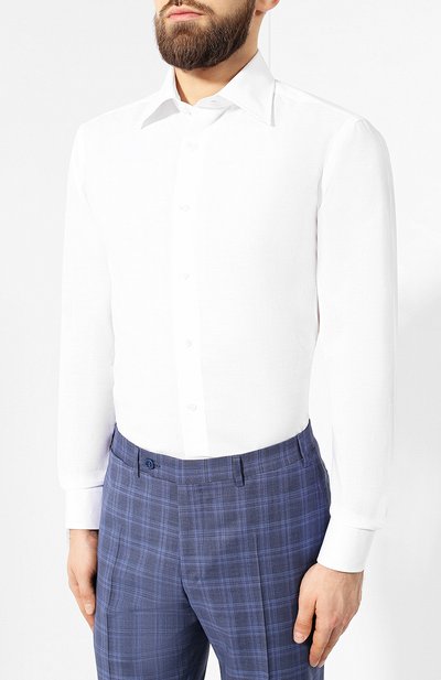 Рубашка из смеси хлопка и льна CANALI, арт. 705/GD01542/S, фото 3