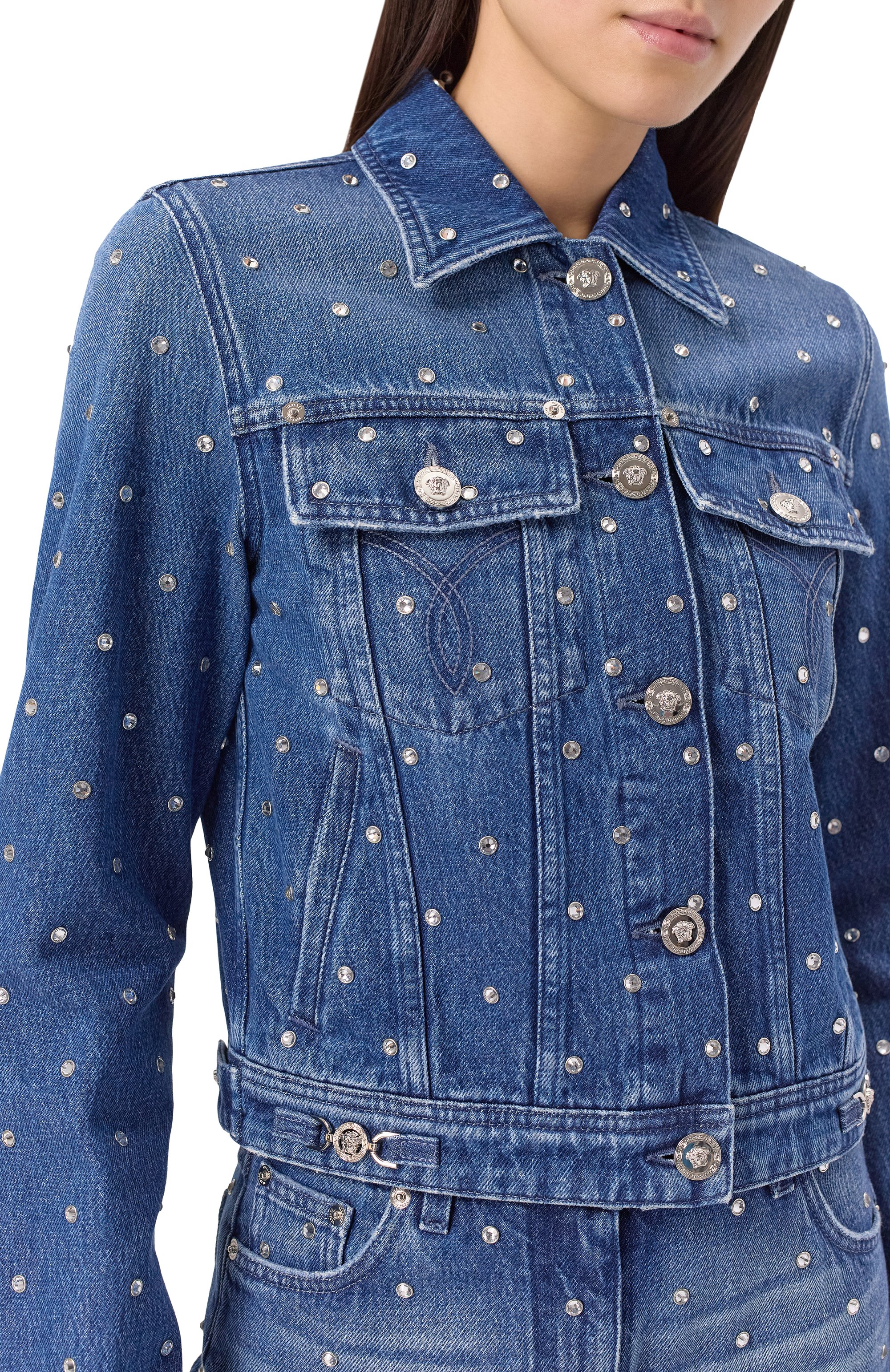 Джинсовая куртка VERSACE, арт. 1015521/1A13342, фото 5