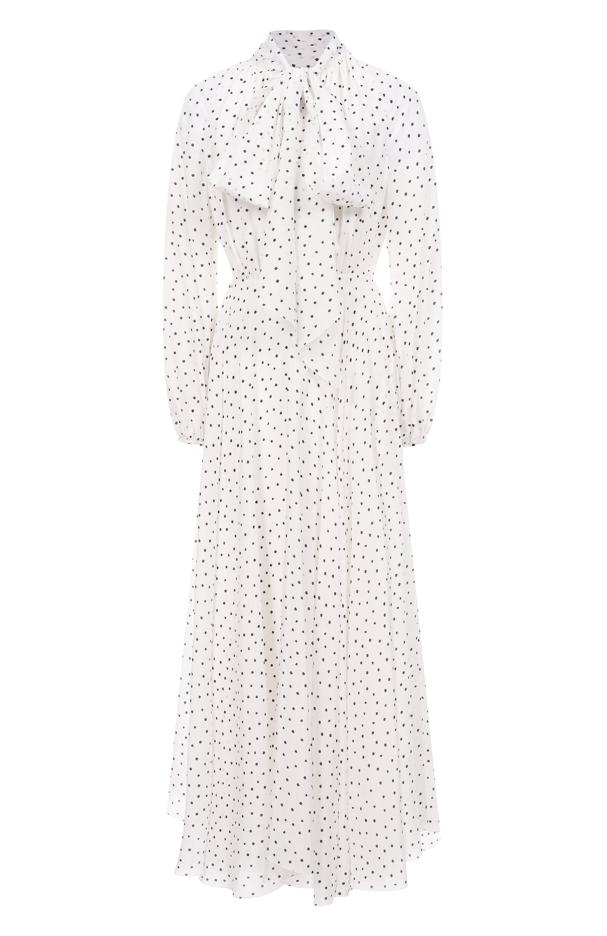 Шелковое платье YVON белого цвета по цене 129800 руб., арт. 0 160017, фото 1 Шелковое платье YVON, арт. 0 160017, фото 1