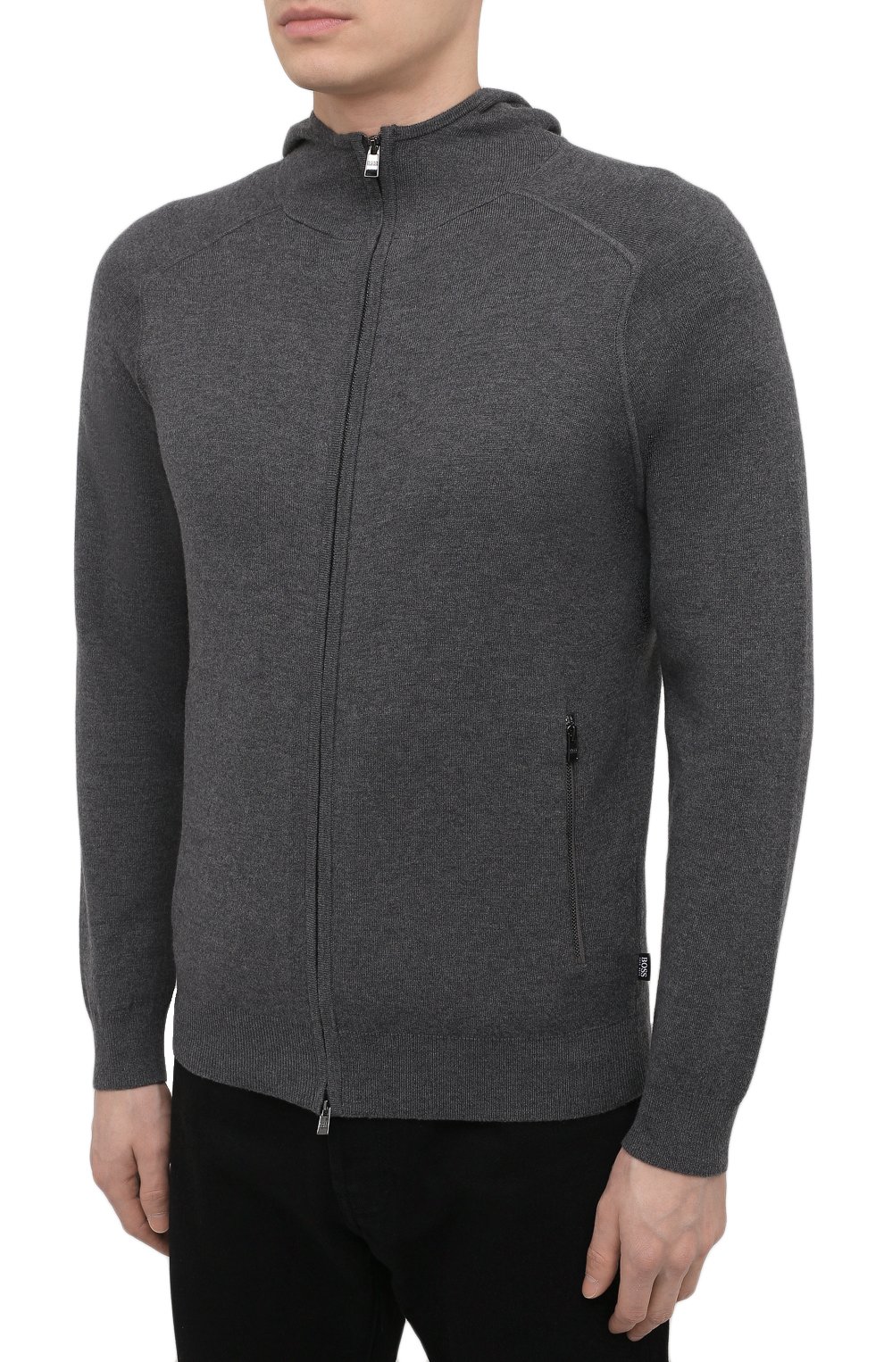 Кардиган из хлопка и шерсти BOSS, арт. 50449964, фото 3