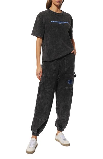 Хлопковые джоггеры ALEXANDER WANG, арт. UCC1224030, фото 2