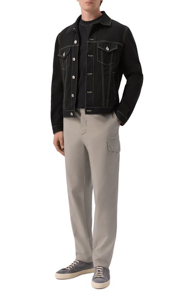 Мужская хлопковая футболка BRUNELLO CUCINELLI, арт. M0B131328G
