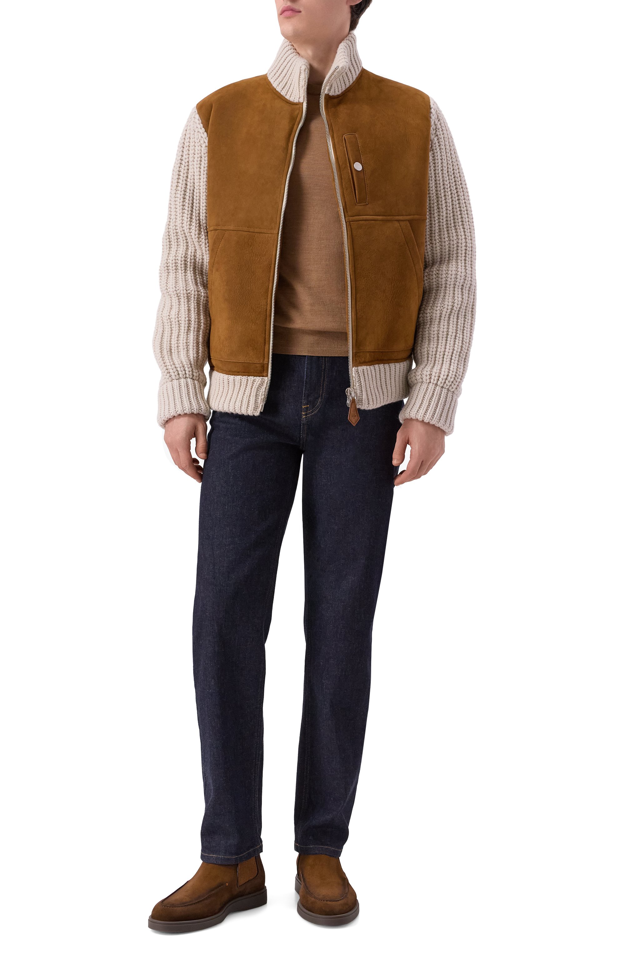 Замшевые челси detroit SANTONI, арт. MGDG19143DKTGGEX, фото 2