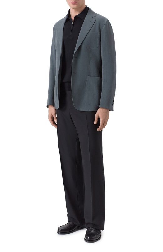 Льняной пиджак Giorgio Armani GM000140/TE10954 Серый  GM000140/TE10954 Фото 2
