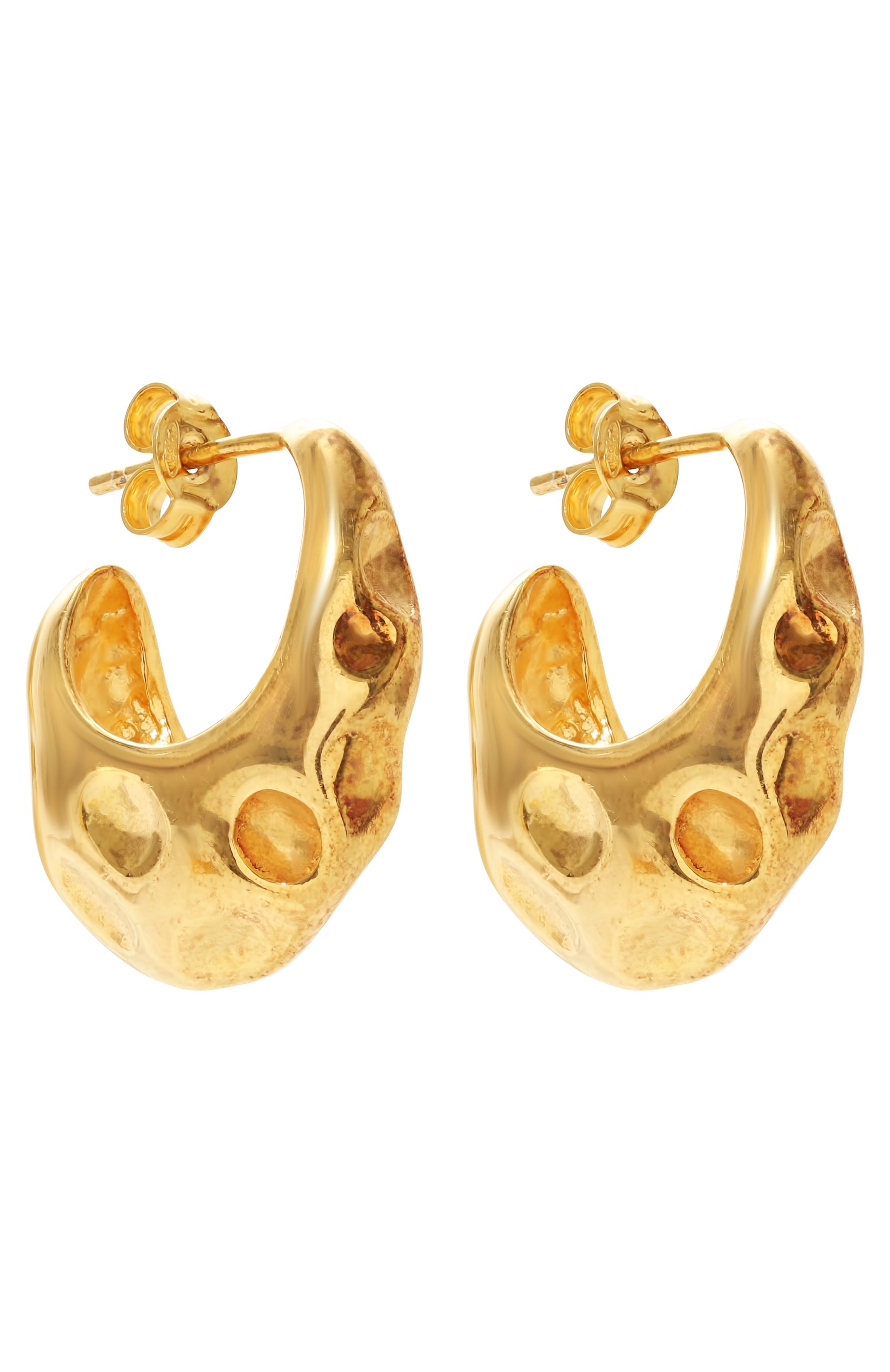 Серьги BONVO золотого цвета по цене 35150 руб., арт. VAGUE, фото 3 Серьги BONVO, арт. VAGUE, фото 3