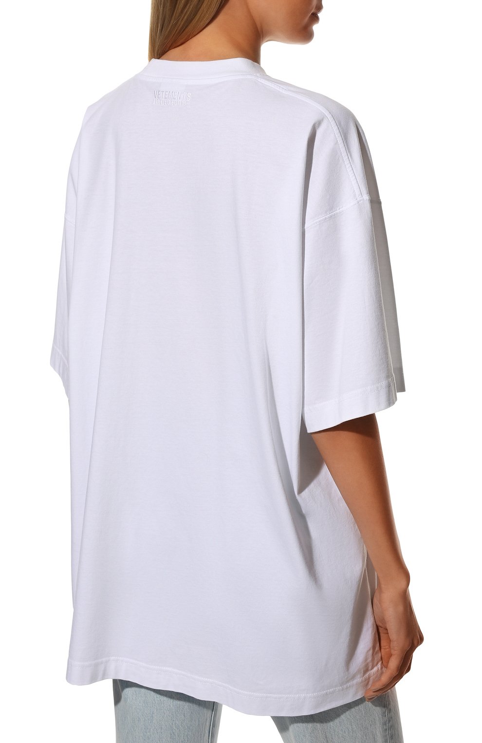Хлопковая футболка VETEMENTS,  арт. UA53TR110W 1610/W, фото 4
