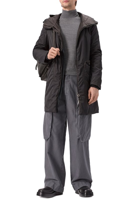 Утепленная парка Daniele Basta DB552T12X25/PLUT0NE TEX L0NG Чёрный  DB552T12X25/PLUT0NE TEX L0NG Фото 2