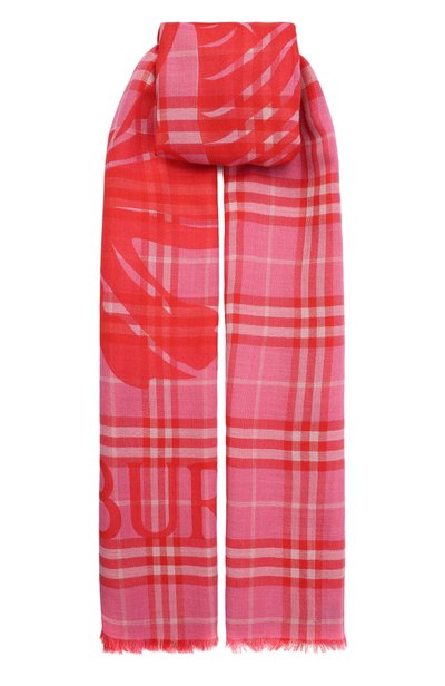 Женский шарф из шерсти и шелка BURBERRY, арт. 8127312