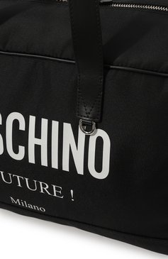 Мужская текстильная дорожная сумка MOSCHINO черного цвета, арт. A9002/8201 | Фото 3 (Материал сплава: Проставлено; Ремень/цепочка: На ремешке; Материал: Текстиль; Драгоценные камни: Проставлено; Размер: large)