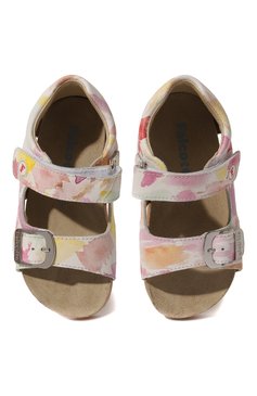 Детские кожаные сандалии FALCOTTO разноцветного цвета, арт. 1500737/A1/23 | Фото 4 (Материал внутренний: Натуральная кожа; Материал сплава: Проставлено; Нос: Не проставлено)