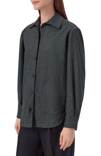 Рубашка из шерсти и хлопка KITON, арт. D50429K0154I, фото 3