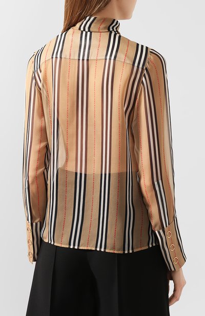 Шелковая блузка BURBERRY, арт. 8024258, фото 4