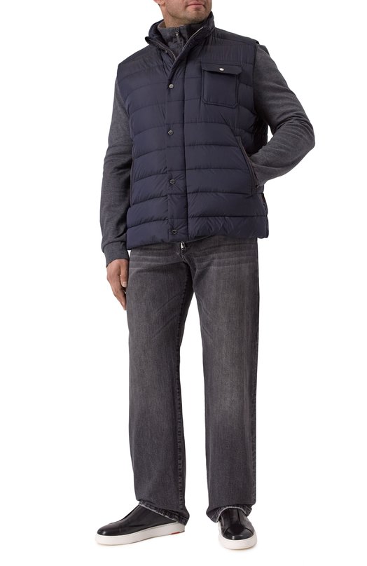 Пуховый жилет Morfeo-S3C Moorer M0RFE0-S3C_66-68 Синий  M0RFE0-S3C_66-68 Фото 2