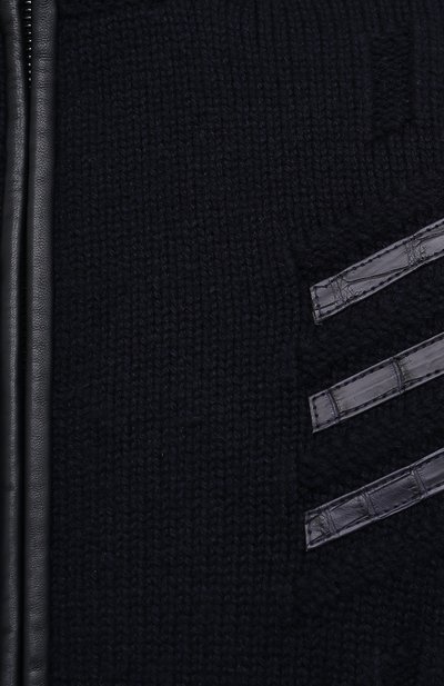 Кашемировый бомбер с подкладкой из ласки ZILLI, арт. MBU-BL275-CR0C1/ML01/AMIS, фото 5