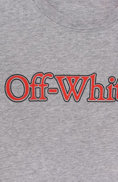 Хлопковая футболка OFF-WHITE, арт. 0BAA002S25JER001/12+, фото 3